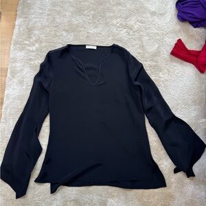 SIZE S Ramy Brook Midnight Black Blouse